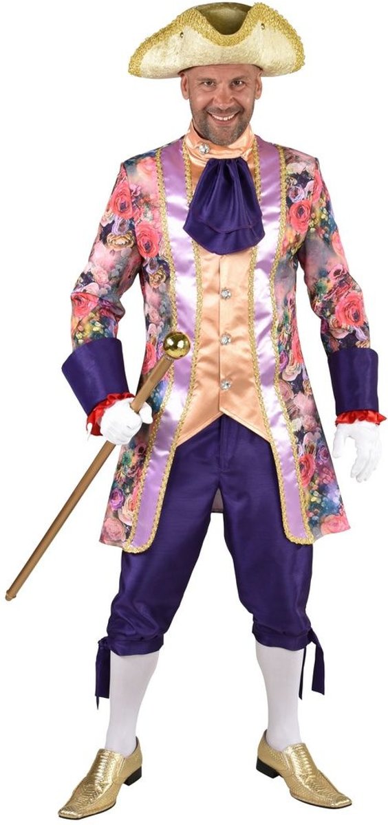 Middeleeuwen & Renaissance Kostuum | Markies Des Fleurs Rozen | Man | Large | Carnaval kostuum | Verkleedkleding